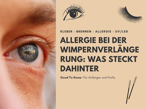 Wimpernstylistin führt Patch-Test durch, um einer Allergie bei der Wimpernverlängerung vorzubeugen