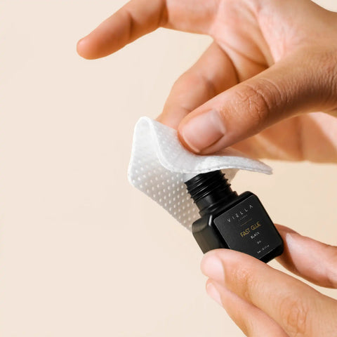 Wimpern Glue Wipes für die Kleber Hals Reinigung nach und vor der Anwendung VIELLA LASHES