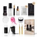 VIELLA LASHES 1:1 Technik Starterset für professionelle Wimpernverlängerung mit Flat Lashes, FAST GLUE Wimpernkleber, Primer, Lash Shampoo, Cream Remover, zwei Pinzetten, Gel Augenpads, Wimpernbürstchen, Microbrushes und weiterem Lash Zubehör.