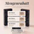 Mengenrabatt auf VIELLA LASHES L-Lashes: 10 % ab 5 Boxen, 15 % ab 8 Boxen und 20 % ab 10 Boxen – Längen, Biegungen und Stärken frei kombinierbar.