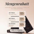 Mengenrabatt auf VIELLA LASHES Silk Lashes: 10 % ab 5 Boxen, 15 % ab 8 Boxen und 20 % ab 10 Boxen – Längen, Biegungen und Stärken frei kombinierbar.